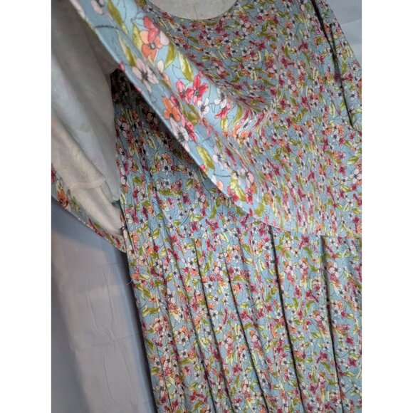 NWT J.Jill Women's Floral Layered Rayon Jersey Dress Sz 4x Boho Resortwear - Picture 2 of 11